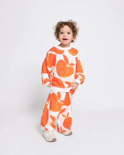 Pantalones de algodón orgánico Palou – estampado vitamina