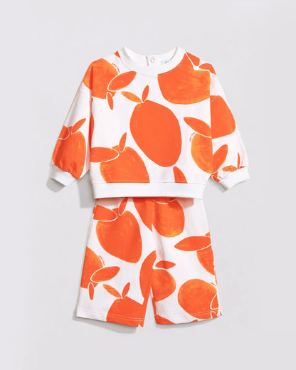 Pantalones de algodón orgánico Palou – estampado vitamina