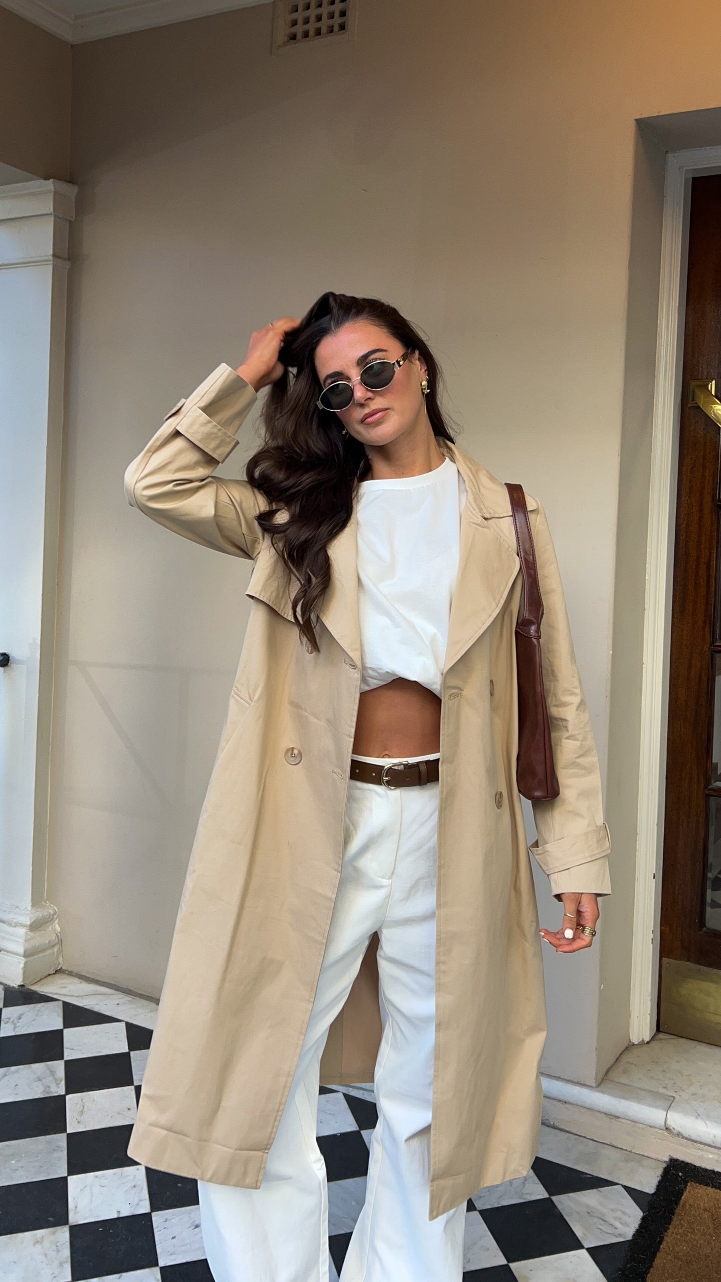 Gabardina Byron – camel