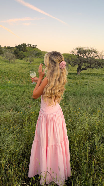 Vestido maxi Lola – rosa