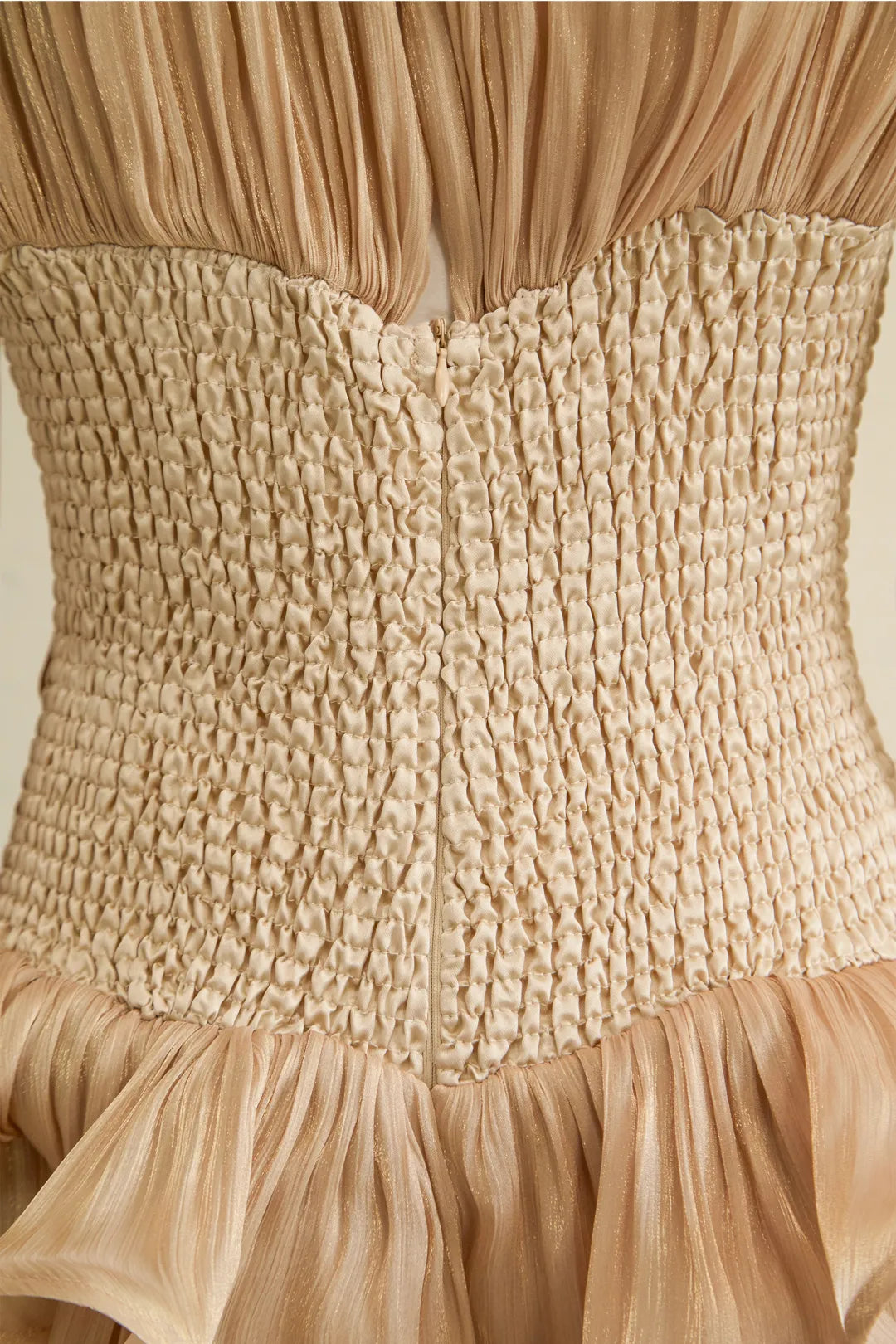 Vestido mini corsé color salvia